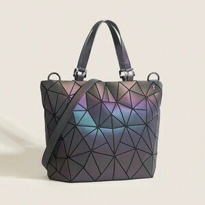 NEW Geometric Holographic Luminous Bag | Shoulder, Bucket, Crossbody, Hobo